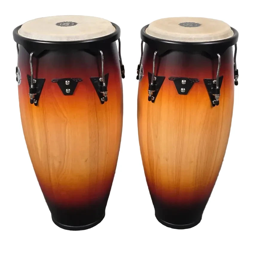 Used LP City Congas Set 11 and 12 w/ Stand Vintage Sunburst - Very Good - Drum Center Of Portsmouth
