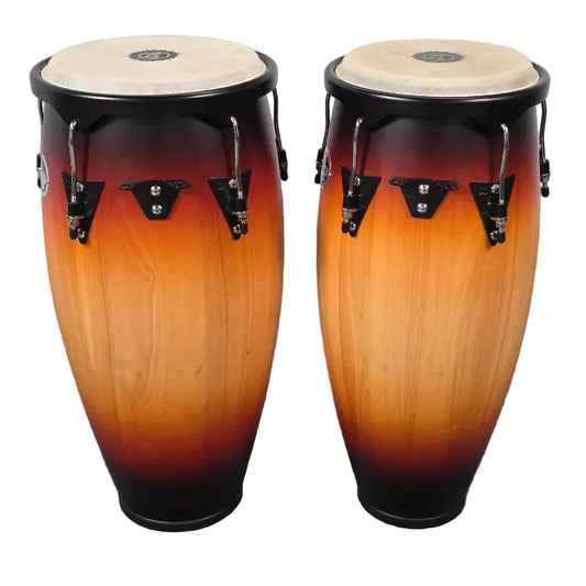 Used LP City Congas Set 11 and 12 w/ Stand Vintage Sunburst - Very Good - Drum Center Of Portsmouth