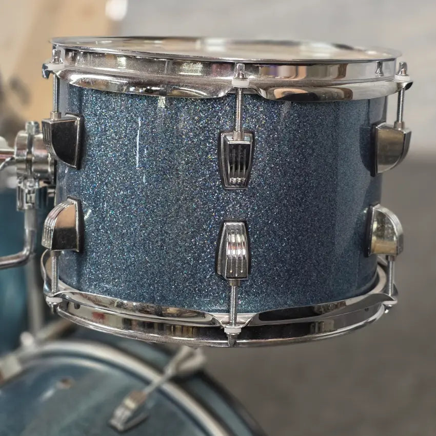 Used Ludwig Breakbeats 4pc Drum Set Blue Sparkle - Very Good - Drum Center Of Portsmouth