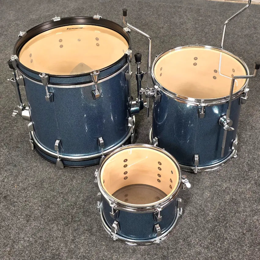 Used Ludwig Breakbeats 4pc Drum Set Blue Sparkle - Very Good - Drum Center Of Portsmouth