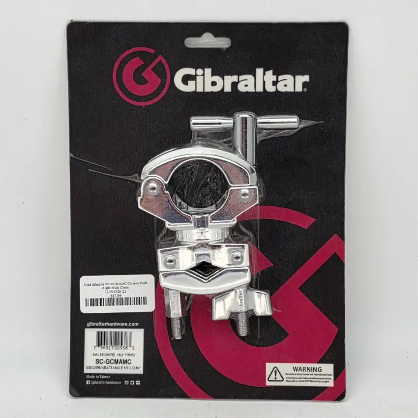 Used Gibraltar SC-GCMAMC Chrome Multi-Angle Multi-Clamp - Mint - Drum Center Of Portsmouth