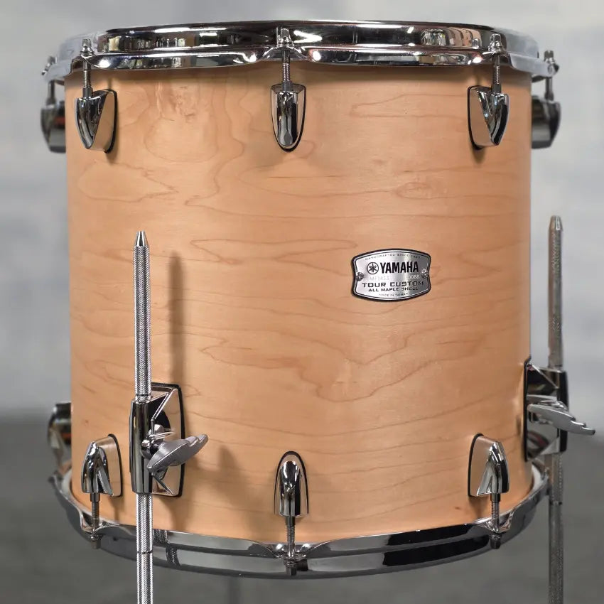 Used Yamaha Tour Custom Maple Floor Tom 14x13 Butterscotch Satin - Good - Drum Center Of Portsmouth