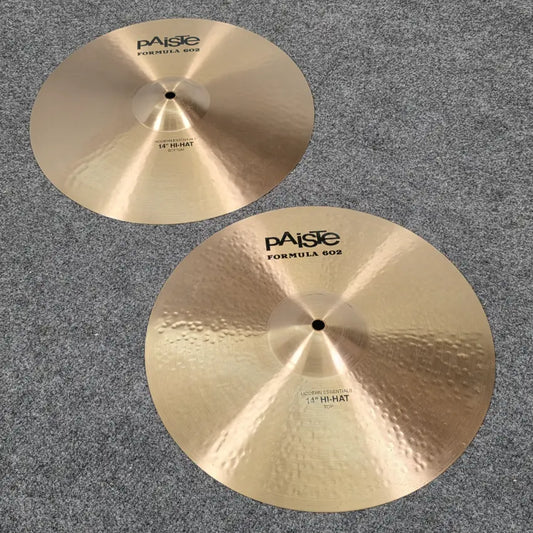 Used Paiste Formula 602 Modern Essentials Hi Hat Cymbals 14" - Excellent - Drum Center Of Portsmouth