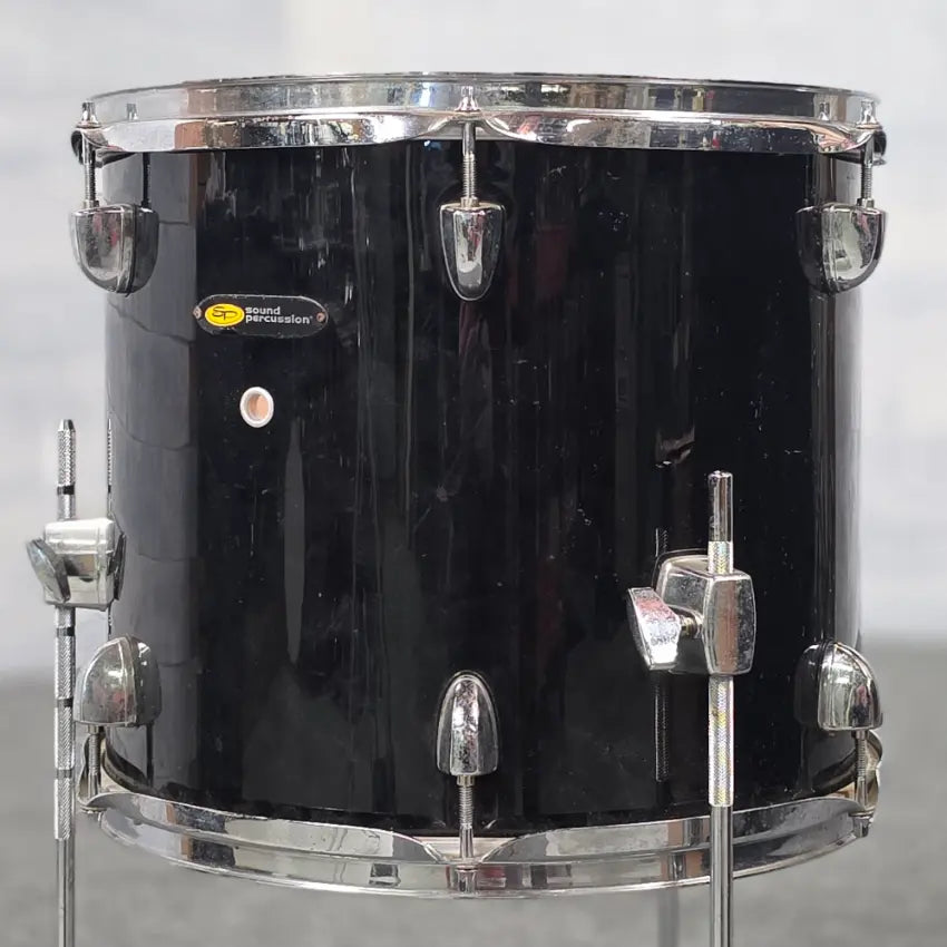 Used Sound Percussion 3pc Drum Set Black Wrap - Fair - Drum Center Of Portsmouth