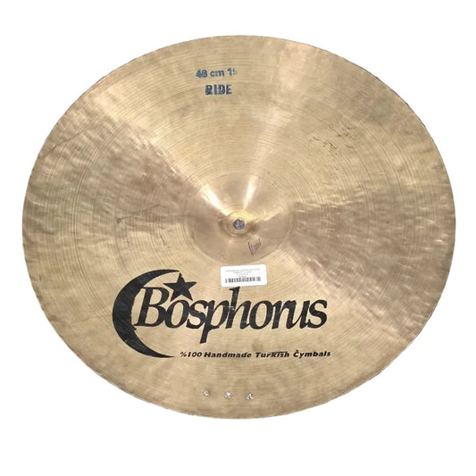 Used Bosphorus Traditional Ride Cymbal 19" w/Rivets - Good - Drum Center Of Portsmouth