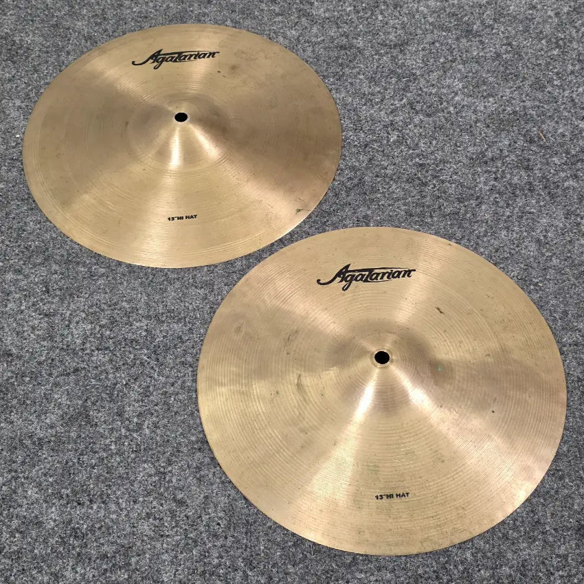 Used Agazarian Hi Hat Cymbals 13" - Good - Drum Center Of Portsmouth