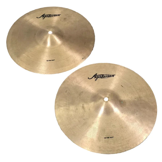 Used Agazarian Hi Hat Cymbals 13" - Good - Drum Center Of Portsmouth