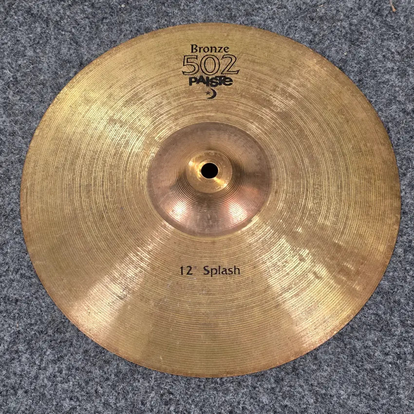 Used Paiste 502 Bronze Splash Cymbal 12 - Fair - Drum Center Of Portsmouth