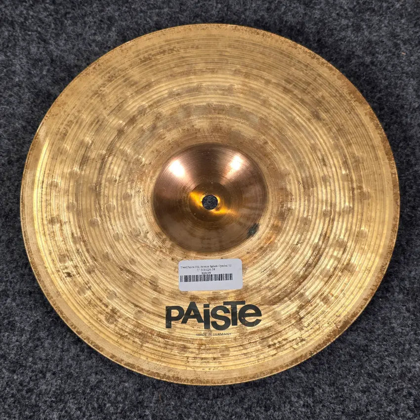Used Paiste 502 Bronze Splash Cymbal 12 - Fair - Drum Center Of Portsmouth