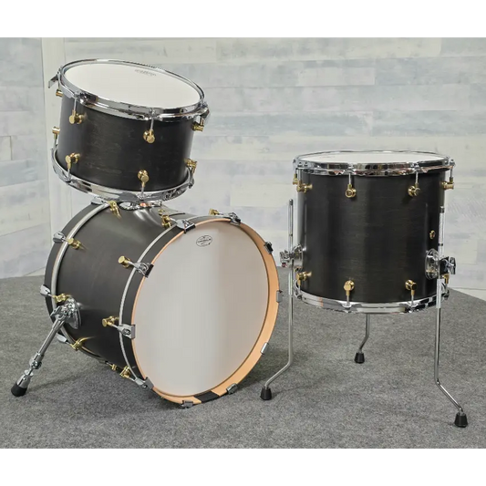 Canopus RFM 3pc Jazz Drum Set Charcoal Oil - Drum Center Of Portsmouth