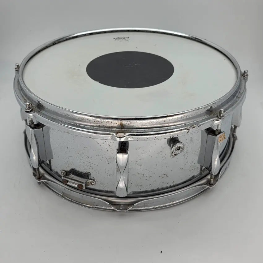 Used Premier Olympic Steel Shell Snare Drum 14x5 - Poor - Drum Center Of Portsmouth