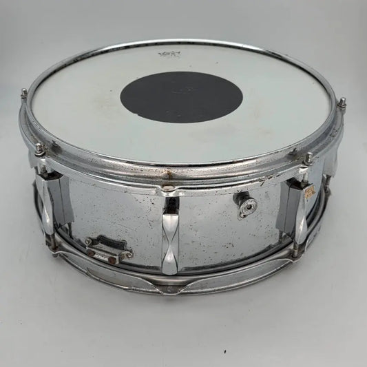 Used Premier Olympic Steel Shell Snare Drum 14x5 - Poor - Drum Center Of Portsmouth