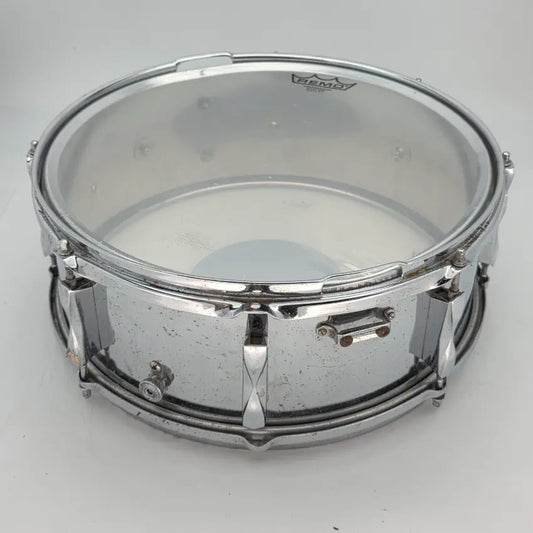 Used Premier Olympic Steel Shell Snare Drum 14x5 - Poor - Drum Center Of Portsmouth