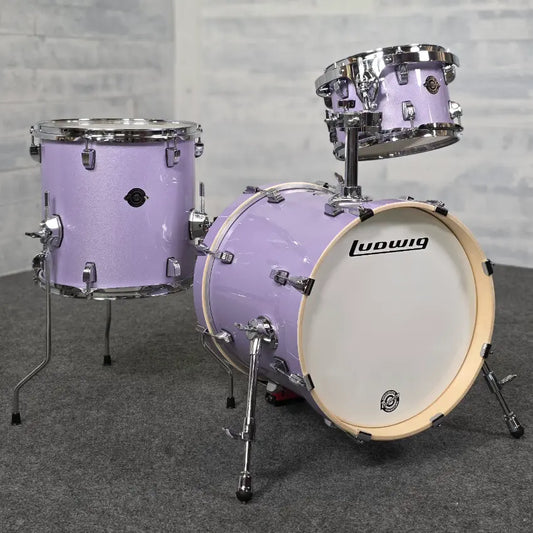 Used Ludwig Breakbeats Drum Set Lilac Sparkle - Good - Drum Center Of Portsmouth