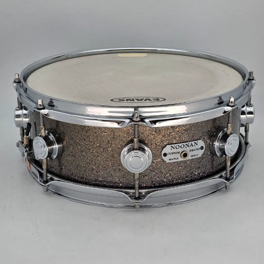 Used Noonan Maple Stave Snare Drum 13x5 Sparkle Lacquer - Very Good - Drum Center Of Portsmouth