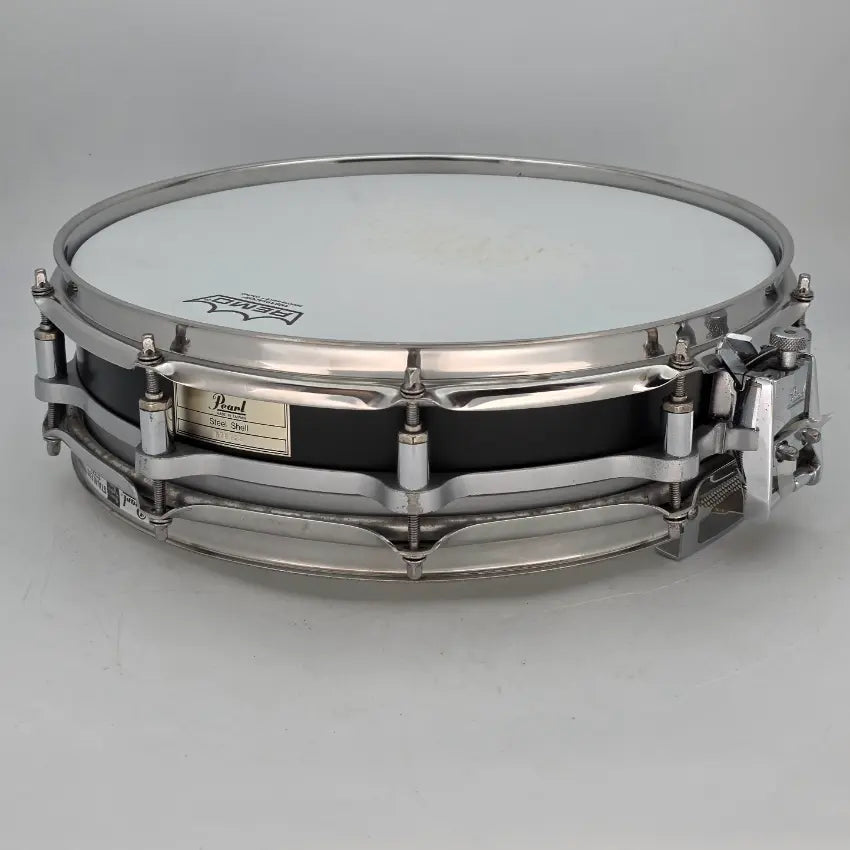 Used Pearl Free Floating Black Steel Piccolo Snare Drum 14x3.5 - Very Good - Drum Center Of Portsmouth