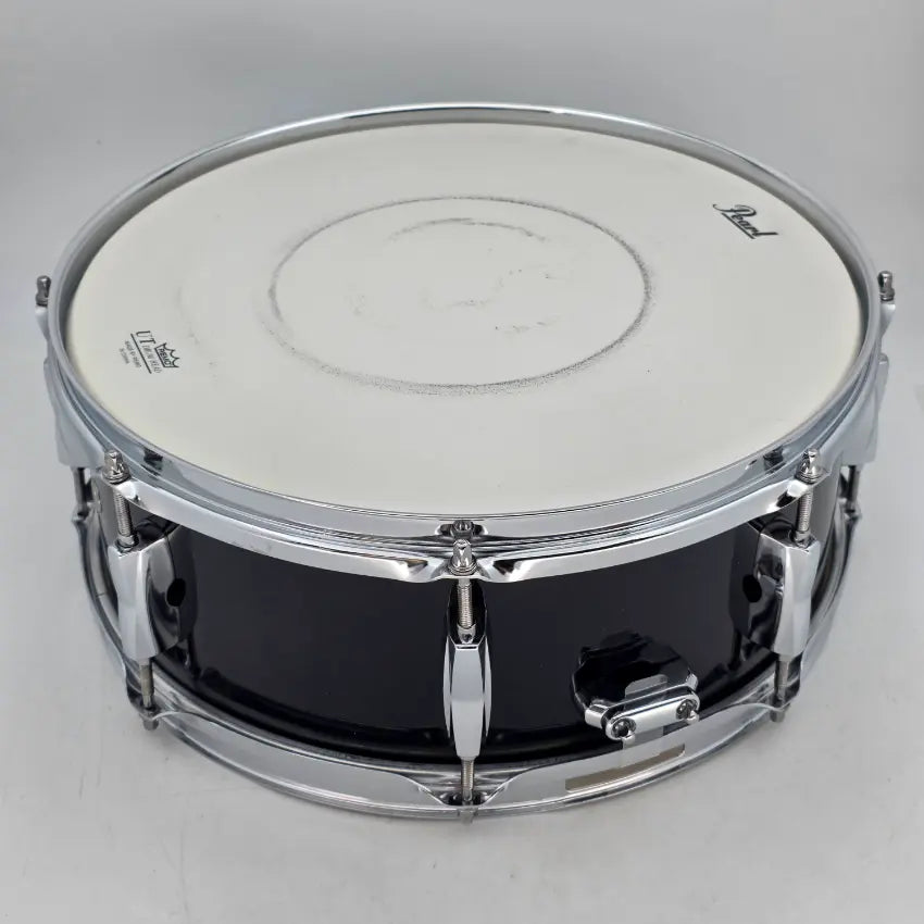 Used Pearl Export Snare Drum 14x5.5 Jet Black - Very Good - Drum Center Of Portsmouth