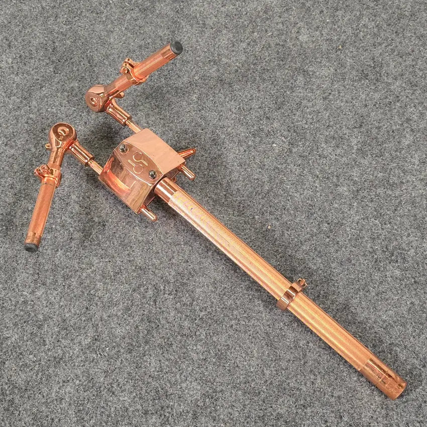 Used Vintage Sonor Copper Plated Double Tom Holder - Good - Drum Center Of Portsmouth
