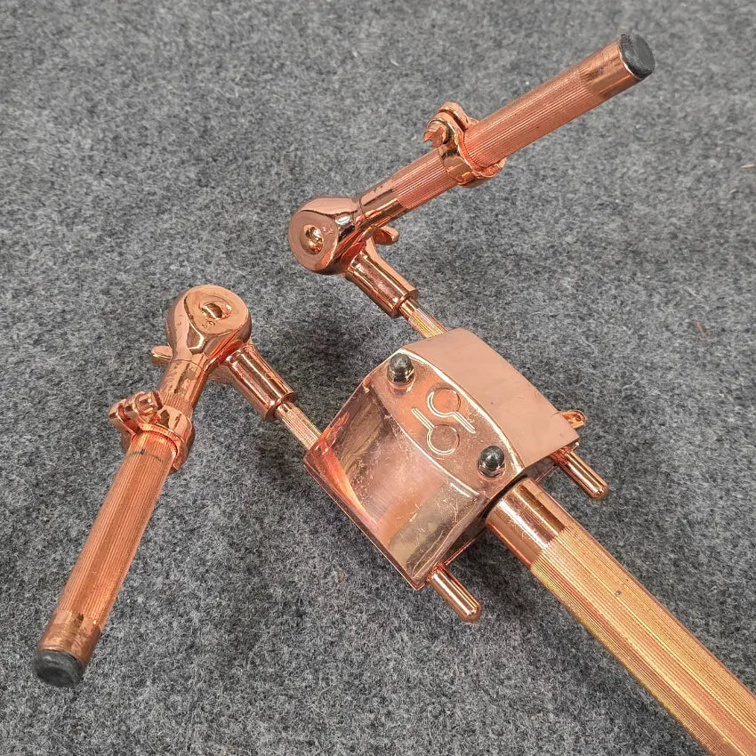 Used Vintage Sonor Copper Plated Double Tom Holder - Good - Drum Center Of Portsmouth