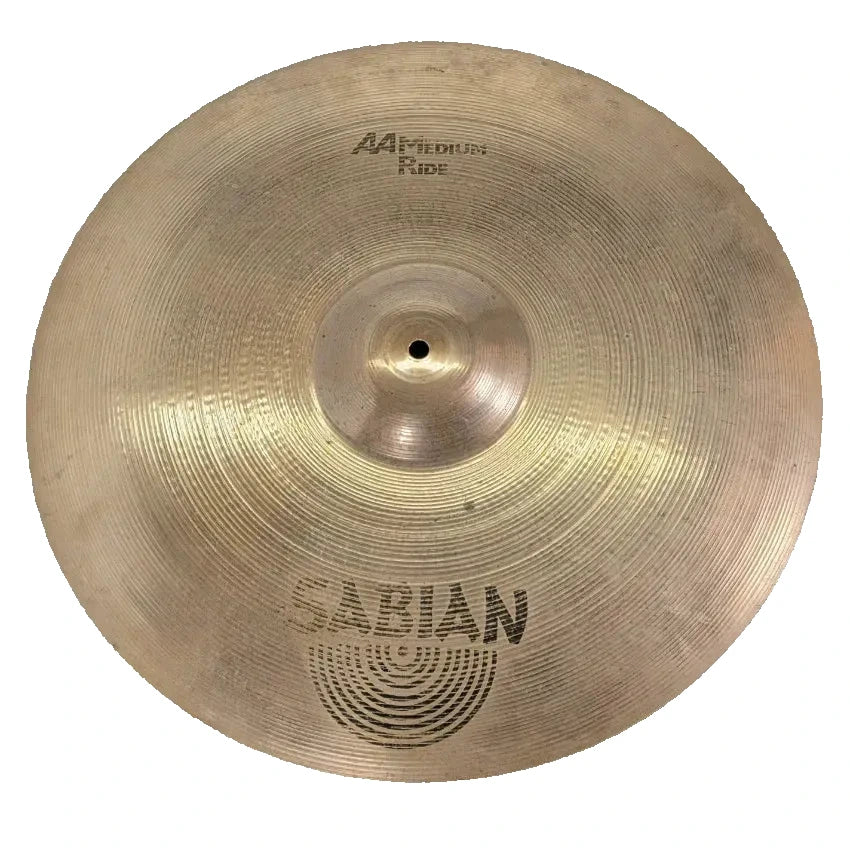 Used Sabian AA Medium Ride Cymbal 21" Brilliant - Good - Drum Center Of Portsmouth