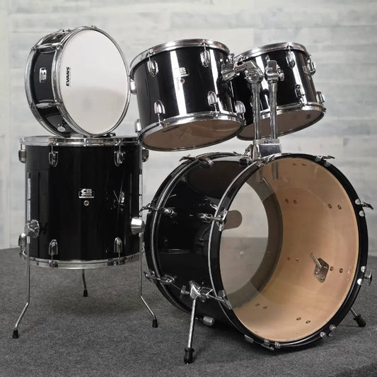 Used CB 5pc Drum Set Jet Black - Good - Drum Center Of Portsmouth