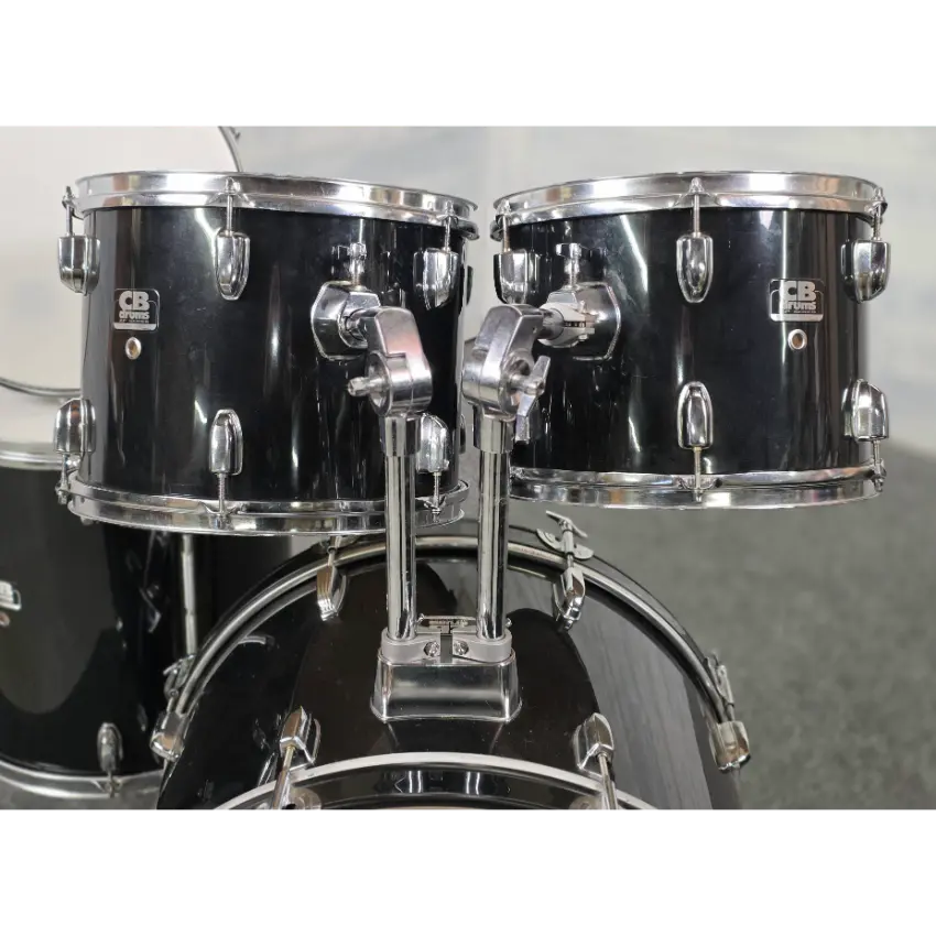 Used CB 5pc Drum Set Jet Black - Good - Drum Center Of Portsmouth