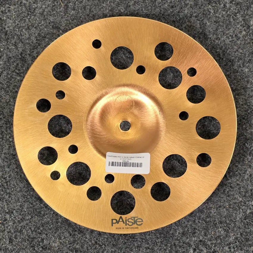 Used Paiste PST X Swish Splash Cymbal 10" - Very Good - Drum Center Of Portsmouth