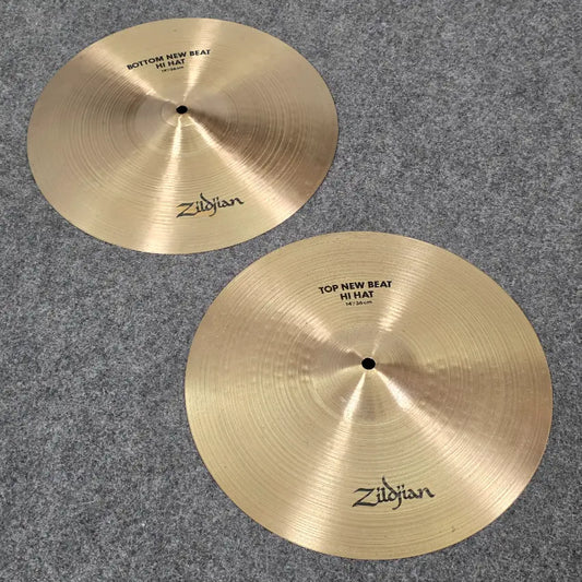 Used Zildjian A New Beat Hi Hat Cymbals 14" - Good - Drum Center Of Portsmouth