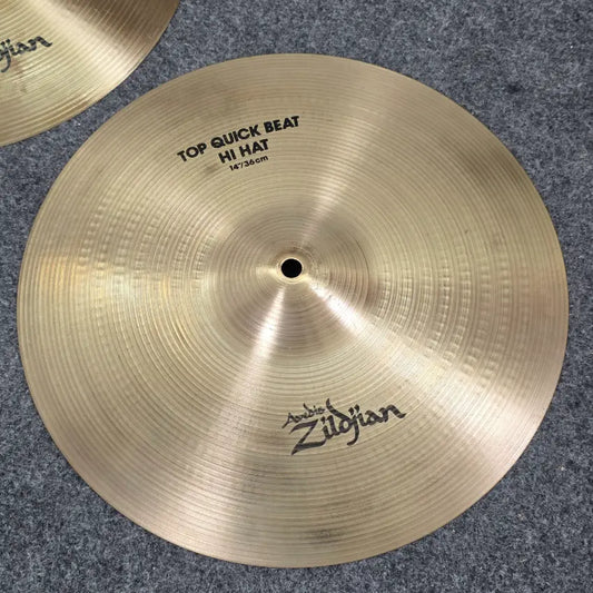 Used Zildjian A Quick Beat Hi Hat Cymbals 14" - Very Good - Drum Center Of Portsmouth