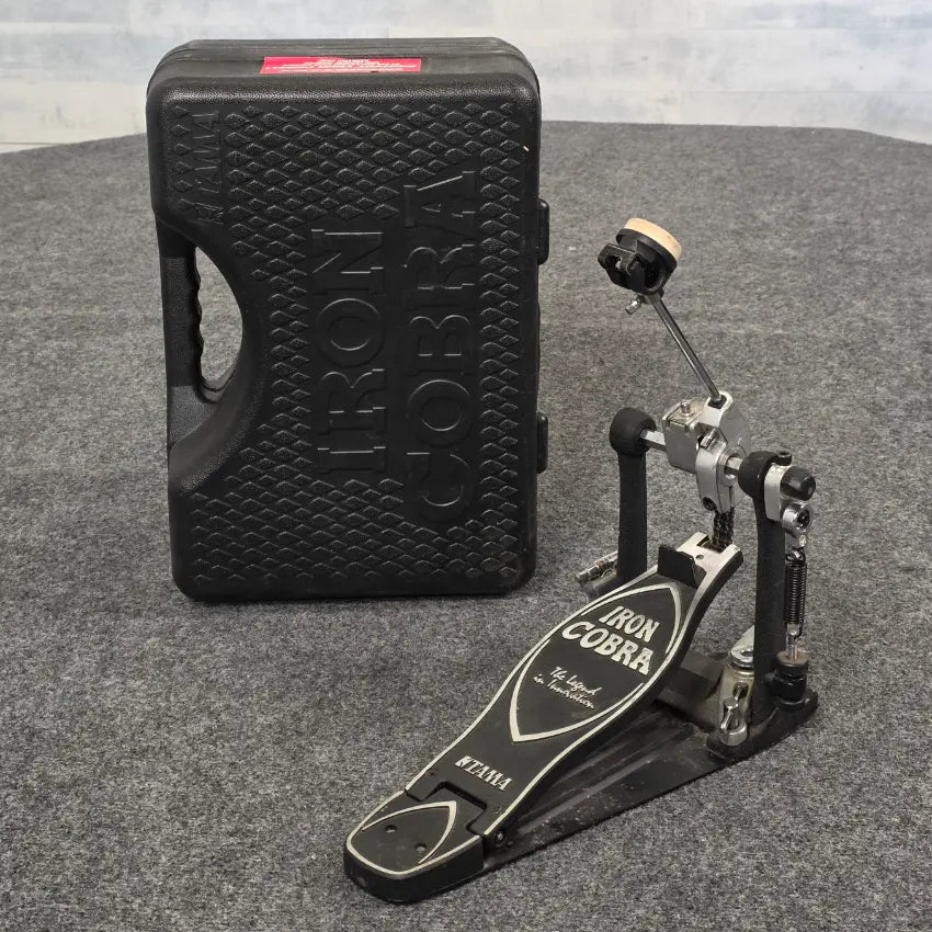 Used Tama Iron Cobra Single Bass Pedal w/Case- Good - Drum Center Of Portsmouth