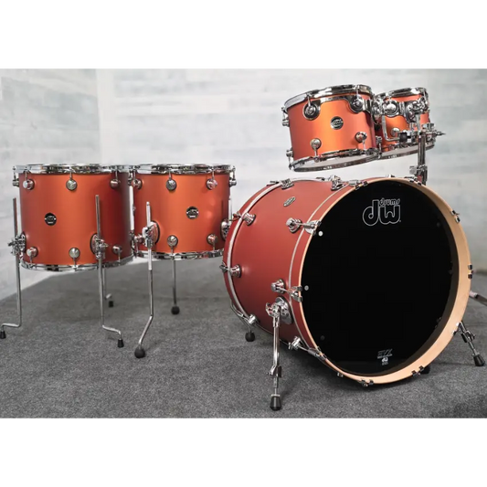 Used DW Performance 5pc Drum Set American Rust - Very Good - Drum Center Of Portsmouth