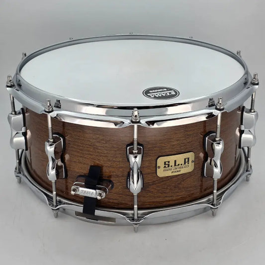 Used Tama SLP G-Hickory Snare Drum 14x6.5 Gloss Natural Elm - Very Good - Drum Center Of Portsmouth