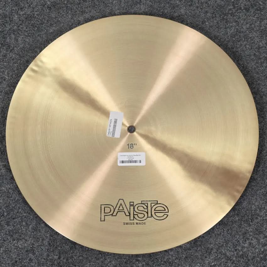 Used Paiste Formula 602 Thin Flat Ride Cymbal 18" - Very Good - Drum Center Of Portsmouth