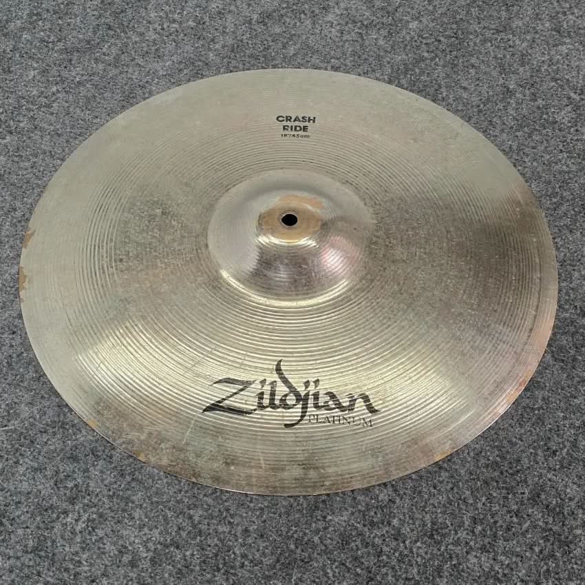 Used Zildjian Platinum Crash Ride Cymbal 18" - Fair - Drum Center Of Portsmouth