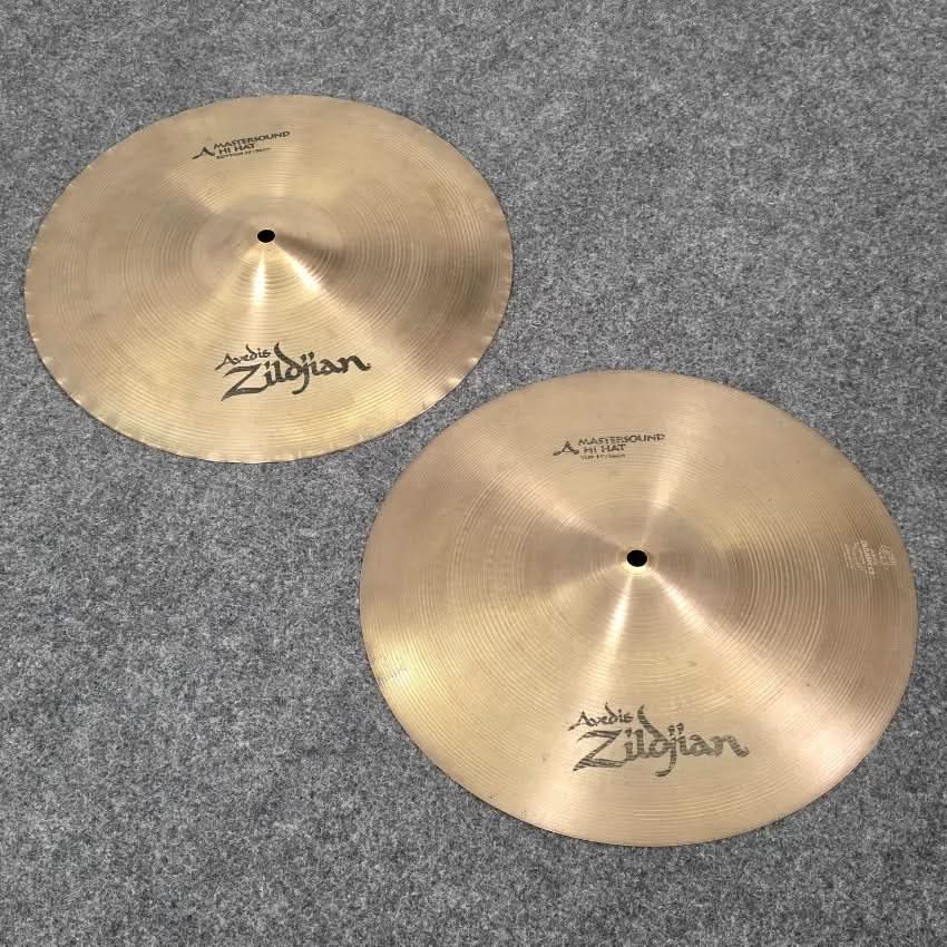 Used Zildjian A Mastersound Hi Hat Cymbals 14" - Very Good - Drum Center Of Portsmouth