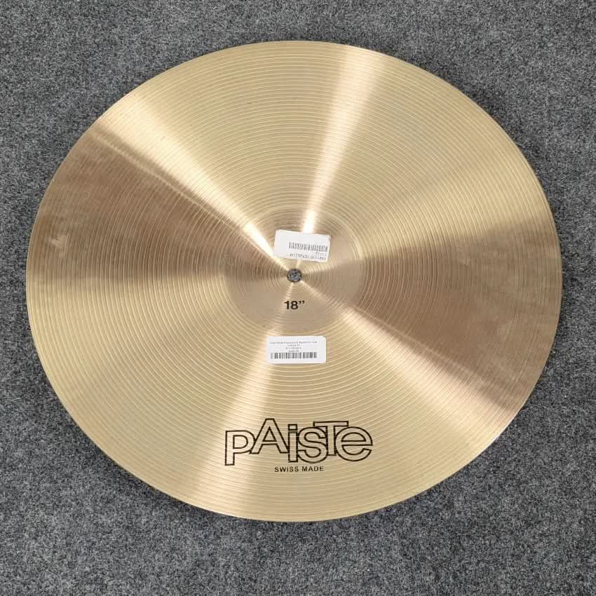 Used Paiste Formula 602 Paperthin Crash Cymbal 18" - Good - Drum Center Of Portsmouth