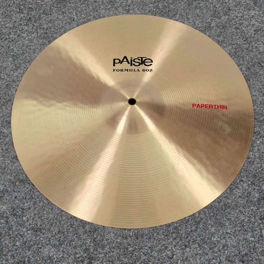 Used Paiste Formula 602 Paperthin Crash Cymbal 16" - Good - Drum Center Of Portsmouth