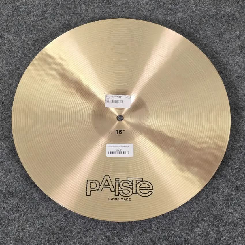 Used Paiste Formula 602 Paperthin Crash Cymbal 16" - Good - Drum Center Of Portsmouth