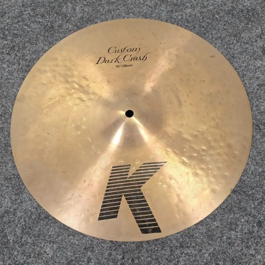 Used Zildjian K Custom Dark Crash Cymbal 15" - Good - Drum Center Of Portsmouth