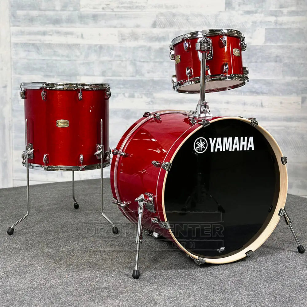 Yamaha Stage Custom Birch 3pc Drum Set 22/12/16 Cranberry Red - Drum Center Of Portsmouth
