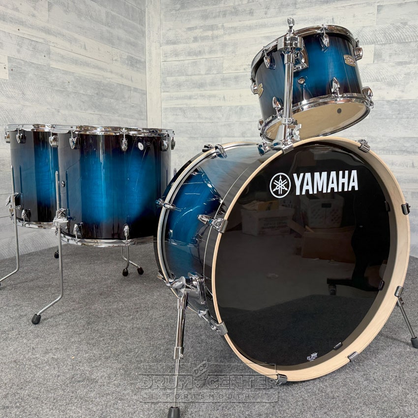 Yamaha Stage Custom Birch 4pc Drum Set 24/13/16/18 Deep Blue Sunburst - Drum Center Of Portsmouth