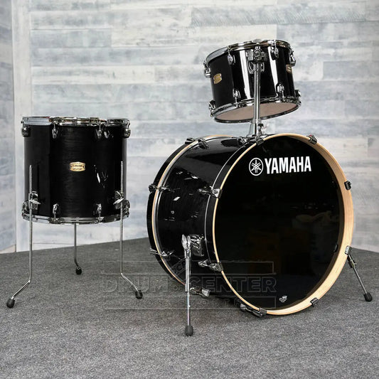 Yamaha Stage Custom Birch 3pc Drum Set 24/13/16 Raven Black - Drum Center Of Portsmouth