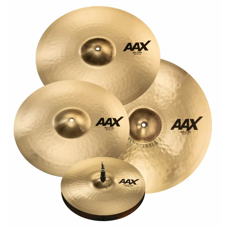 Sabian AAX Promotional Brilliant Cymbal Set 14/16/21 w/FREE 18" - Drum Center Of Portsmouth