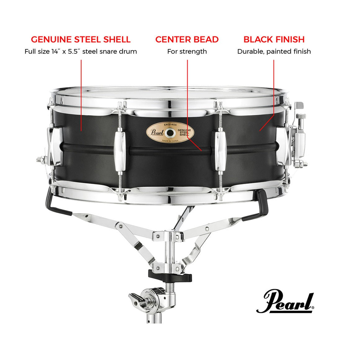 Pearl Student Snare Kit w/Backpack Case - Drum Center Of Portsmouth