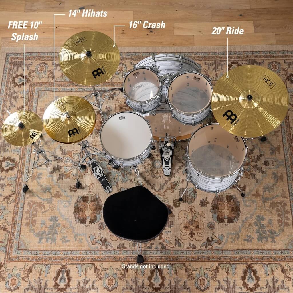 Meinl HCS Cymbal Set with FREE 10" Splash - Drum Center Of Portsmouth