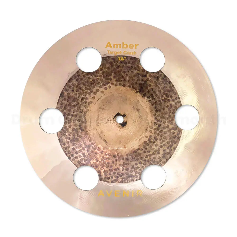 Avenir Amber 6-Hole Target Crash Cymbal 14" - Drum Center of Portsmouth