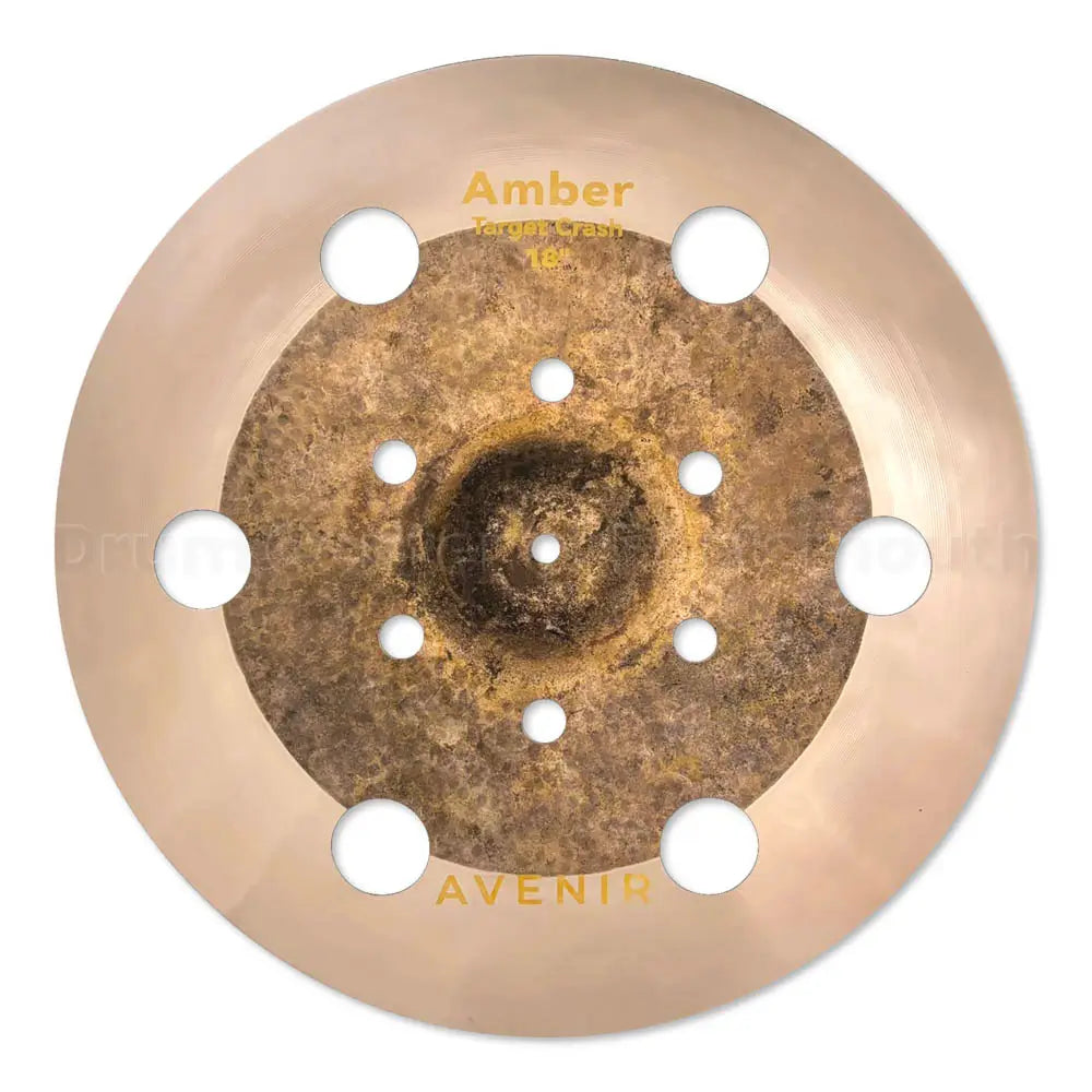 Avenir Amber 12-Hole Target Crash Cymbal 18" - Drum Center of Portsmouth