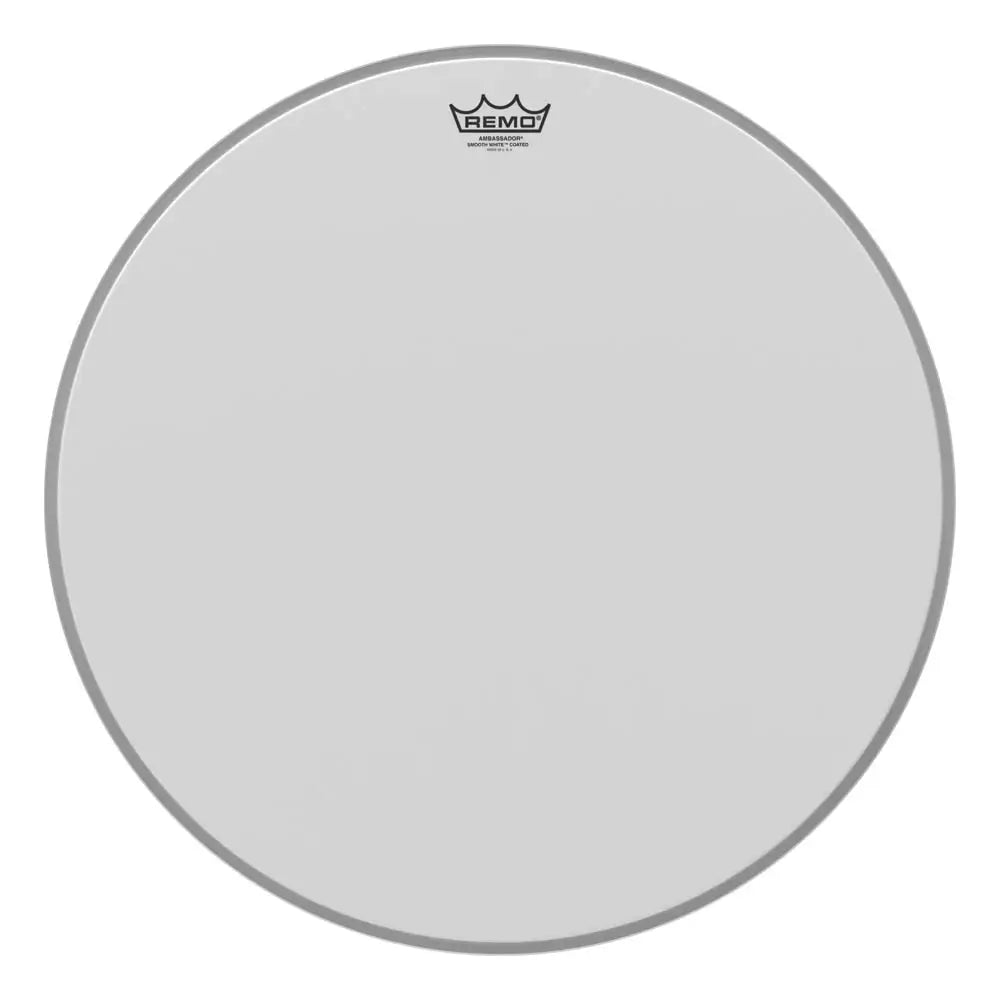 Remo Ambassador Coated Smooth White Bass Drumhead 24" - Drum Center Of Portsmouth