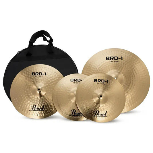 Pearl Brilliant Hammered Brass 3pc Cymbal Set 14/16/20 - Drum Center Of Portsmouth