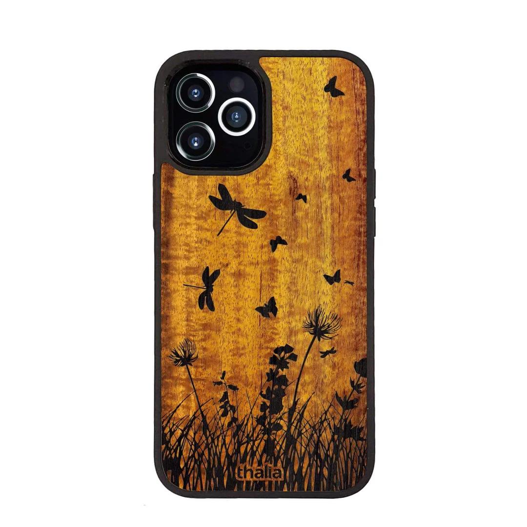 Thalia Hawaiian Koa Wood Case for iPhone 16 | Spring Meadow